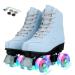 jessie PU Leather Roller Skates for Women, Roller Skates Adjustable Holographic Womens Roller Skates Speed Skates for Women Roller Skates for Adults for Girls Boys Indoor Outdoor 38