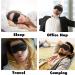 Silk Sleep Mask Eye Cover for Women and Men - Soft Satin Blindfold for Comfortable Sleep and Travel - Buy Online on SooperMarket.com
