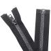 Sawoake 2PCS 5 8 Inch Separating Jacket Zippers for Sewing Coats Jacket Zipper Black Molded Plastic Zippers Bulk Tailor DIY Sewing Tools for Garment/Bags/Home Textile