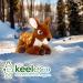 Deluxe Paws Eco-Friendly Deer Toy | 100% Recycled Plush | Sustainable Pet Plaything - Buy Online on SooperMarket.com