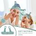 WLLHYF Spa Headband Face Wash Wristband Set Makeup Head Band Snail Coral Fleece Hair Band Skincare Hairband Elastic Creative Cartoon Head Wraps Cute Hair Accessories for Women Girls (Green) - Buy Online on SooperMarket.com