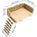 Topiky Hamster & Guinea Pig Toy - Nitangel Wooden House & Climbing Bridge Ideal Cage Accessories for Small Pets - Buy Online on SooperMarket.com