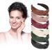 6 PCS Welltop Wide PU Leather Knotted Headbands for Women - Fashionable Non-Slip Hair Accessories for Girls - Buy Online on SooperMarket.com