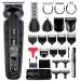 Hatteker Beard Trimmer Mustache Trimmer for Men 8 in 1 Waterproof Hair Clipper T-Blade Trimmer Electic Razor Shavers Cordless Mens Gift Grooming Kit with Face Nose Body Adjustable Speed