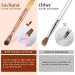 Saviland Size 12 Kolinsky Acrylic Nail Brush - Professional 100% Pure Kolinsky Oval Brush with Golden Handle and Rhinestone Accent - Ideal for Acrylic Application - Nail Art Tool - Buy Online on SooperMarket.com