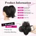 REECHO Messy Bun Hair Piece Claw Clip Short Ponytail Extension - Black Brown - Buy Online on SooperMarket.com