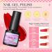 COSCELIA Gel Nail Polish Kit with U V Light Starter Kit 10PC Gel Polish Top Base Coat Nail Art Rhinestones Pink White Glitter Colors Gel Nail Manicure Kit Nail Art Design DIY for Women - Buy Online on SooperMarket.com