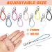 Flutesan Lobster Clasp Cords - 100 Pieces, 9 Colors - Mini Lariat Cord Straps for DIY Jewelry - Cellphone/USB/Keychain Lanyards - Buy Online on SooperMarket.com