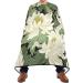 Kigai White Flowers Barber Cape | Waterproof Hair Cutting Cape for Men & Women - Adjustable Snap Closure Professional Salon Accessory - Buy Online on SooperMarket.com
