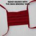 Double Fold Bias Tape 1/2 inch - 55 Yards Wine Red with 4 Fabric Chalks | Sewing Crafts Accessories - Buy Online on SooperMarket.com