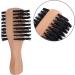 Double Sided Mini Bristle Brush for Afro & Curly Hair | Boar & Nylon Bristles | Soft Hair Brush for Women & Men - Buy Online on SooperMarket.com