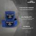DBX Bushido Boxing Bandages - 4m/2m Cotton Flexible Wraps for Men | Strong Velcro Fastener | Ideal for Martial Arts - Blue - Buy Online on SooperMarket.com