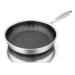 DELURA Saucepan Stainless Steel Pans Cooking Pots Utensils Cookware Set for Kitchen Accessories Skillet Frying Induction Deep Fryer Wok Wok