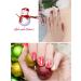 EBANKU Christmas Glitter Gel Nail Polish Strips - Long Lasting Waterproof Wraps Stickers with File Wipes & Sealing - SDTRK14 - Buy Online on SooperMarket.com