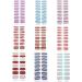 Semi Cured Gel Nail Polish Strips Adhesive Gel Nail Art Stickers Lasting Glitter Gel Nail Wraps Sticker with Nail File Semi Cured Gel Nail Stickers for Toes White with Uv Light Bsg0325 - Buy Online on SooperMarket.com