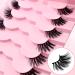 7 Pairs of Half Eyelashes Cat Eye 12 mm Short Cat's Eye Artificial Eyelashes Natural Look 1/2 Corner False Eyelashes Set 3/4 Corner Eyelashes Reusable Lightweight Makeup Eyelashes (1-33) 7P-HF-1-33 - Buy Online on SooperMarket.com