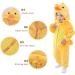 COOKY.D Baby Hooded Rompers | Winter Flannel Jumpsuit Pajamas | 24-30 Months | Duck Design - Buy Online on SooperMarket.com