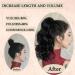 AISI BEAUTY 14 Short Curly Wavy Black Ponytail Extension | Synthetic Drawstring Ponytail for Women | Natural Looking Wavy Ponytail - Buy Online on SooperMarket.com