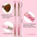 Saviland 6PCS Acrylic Nail Brush Set - Pink Gradient Brushes for Acrylic Application - Sizes 6/8/10/12/14/16 - Ideal for Beginners and Professionals - Buy Online on SooperMarket.com