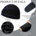 6 Pcs Black Silky Durag Wave Cap Set for Men - No Strings Compressing Doo Rag - Buy Online on SooperMarket.com
