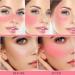 Ho Blush Stick Cream Blush Makeup Wand - Long-Wearing Natural-Looking Cheeks Tint - Bright Peach Blusher Stick - Daily Wear 3D Wonder Stick 05 Pink Red - Buy Online on SooperMarket.com