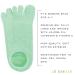 LE EMILIE 5 Toe Moisturizing Gel Socks | Healing Dry Cracked Heels | Lavender & Jojoba Oil Blend | 1 Pair Green Seafoam - Buy Online on SooperMarket.com