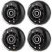 AOWESM 64mm Inline Skate Wheels w/ABEC-9 Bearings - 4 Pack Black | Roller Skates, Pelican Storm Case, Roller Board Bag, Luggage Suitcase, Water Rower Seat, Lathe Rest - Buy Online on SooperMarket.com