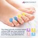 Americanails Onezeez Individual Toe Separators - Assorted Pastel Colors - Extra Soft & Comfortable - Professional Quality - 144ct - Buy Online on SooperMarket.com