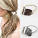 Buy Daedalus 2pcs Women Leaf Design Elastic Ponytail Holder Hair Bands - Stylish & Durable Hair Accessories for International Shipping - Buy Online on SooperMarket.com