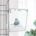 PINVNBY Acrylic Parrot Bath Box - No-Leakage Bathtub for Cage - Hanging Tube Shower Box - Water Injector Balls - Toys for Small Pet Birds - Transparent (6 Pcs) - Buy Online on SooperMarket.com