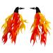 Iconikal Bicycle Scooter Handlebar Attachment Flame Streamers
