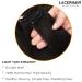 Lacer 10 Yaki Clip in Hair Extensions 120G 7 Pieces 10 Inch - Natural Black Remy Human Hair for Fashion Black Women with Relaxed Hair - Buy Online on SooperMarket.com