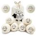 Luckaide 8 pieces dryer balls for tumble dryers Wool Dryer Balls 100% dryer balls made of natural wool dryer balls for down jackets tennis balls dryer drying balls reusable