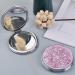 JIABEIUS Compact Mirror Magnifier - Quicksand Pink | Portable Folding Mirror for Purses - Buy Online on SooperMarket.com