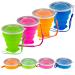 Silicone Collapsible Travel Cup 4 Pack Collapsible Silicone Cup with Lid Expandable Drinking Cup Set Reusable Mug for Camping Hiking Travel