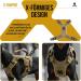 Oneigris Dog Harness & Leash Set | Mini Trooper Puppy Dishes with Control Handle for XS & SM Dogs - Brown - Buy Online on SooperMarket.com