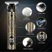 Professional T-Blade Cordless Hair Trimmer for Men - Zero Gap Electric Beard & Hair Clippers Kit with LCD Display - Rechargeable & Gold - Perfect Gifts for Men - Buy Online on SooperMarket.com
