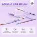 SAVILAND Kolinsky Acrylic Nail Brush Set - Sizes 6 10 14 | Professional Manicure Tool for Acrylic Nails & 3D Nail Art International Shipping Available - Buy Online on SooperMarket.com