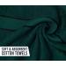 Fluffy 100% Cotton Dark Green Bath Sheets Set of 2 - Eco-Friendly, Super Soft & Highly Absorbent - Oeko-Tex Certified - 34 x 66 Inches - Buy Online on SooperMarket.com
