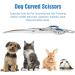 Petsvv 7 Curved Dog Grooming Scissors | Safety Round Tips | Lightweight Professional Shears for Dogs & Cats | Stainless Steel | Blue - Buy Online on SooperMarket.com
