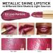 Oulac Love Particle Metallic Burgundy Lipstick - Vegan & Cruelty-Free High Impact Lipcolor 4.3g/0.15oz - Buy Online on SooperMarket.com