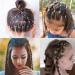 200 Mini Elastic Hair Ties for Girls - Perfect for Braids Dreadlocks & Weddings - Black Hair Accessories - Buy Online on SooperMarket.com
