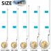 SEAOWL Saltwater Steel Circle Hook Rigs - 24pcs 3/0-9-30lb Leader Wire for Catfish Bass - Octopus Offset Fishing Hooks - Buy Online on SooperMarket.com