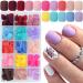 LuckForever 360pc Kids Press on Nails Matte Short Square Fake Acrylic Nails Tips Full Cover French Colored Artificial Fingernails Manicure Decor for Kids Girls Women Nail Design Short Square Matte