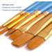 JOINREY 20 Pcs Round Pointed Tip Nylon Hair Artist Paint Brushes Set for Acrylic, Oil, Watercolor - Blue - Buy Online on SooperMarket.com