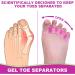 Gel Toe Spacers (2 Pair) - Bunion Corrector for Women Men - Toe Separator & Straightener - Pink - Buy Online on SooperMarket.com