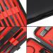 Manicure Set Nail Set Nail Clipper Kit Professional - Stainless Steel Pedicure Set Nail Grooming Kit of 15pcs with Case for Travel (Black/Red) - Buy Online on SooperMarket.com