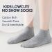 EPEIUS Kids Low Cut Socks 6 Pack - Seamless No Show Socks for Girls/Boys in Small Black/White/Grey - Buy Online on SooperMarket.com