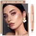 Double Headed Cream Contour Stick Bronzer | 2-in-1 Long Lasting Highlight & Contour Stick | Waterproof Makeup Kit for Light Skin | Nature Color - Buy Online on SooperMarket.com