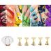 Nail Tip Stand Ceramic Pumpkin Shaped Nail Display Stand Nail Practice Stand for Home DIY and Salon Magnetic Nail Tip Holder Stand Set for Nail Beauty Salon(white) - Buy Online on SooperMarket.com